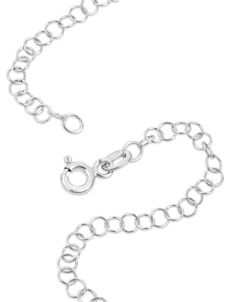 Echo 9ct Solid White Gold Bracelet