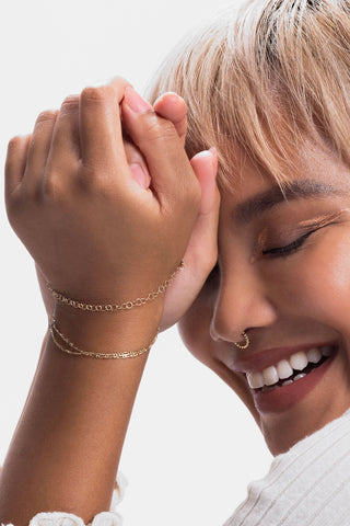Echo 9ct Solid Gold Bracelet