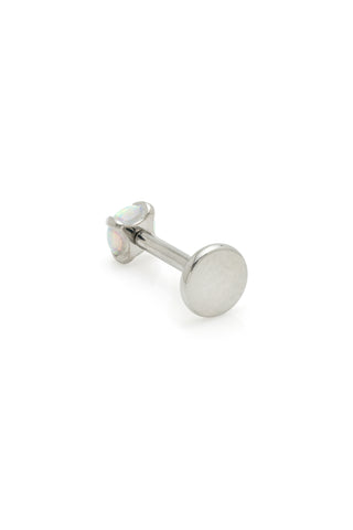 BFF Titanium Opal Flat Back Stud Earrings 3mm