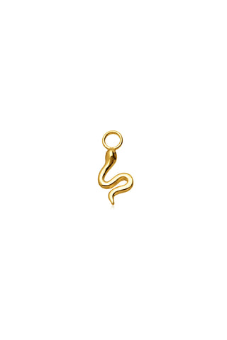 9 Carat Solid Gold Snake Hoop Charm for Hinge Segment Ring