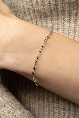 Phoebe Solid 9ct White Gold Bracelet