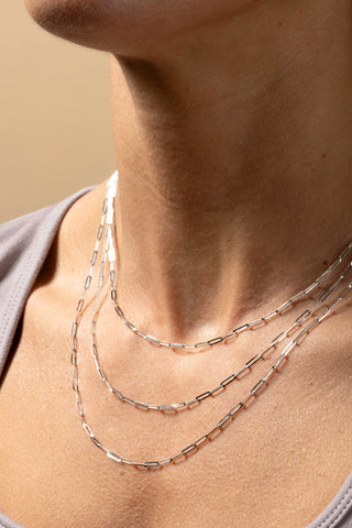 Phoebe Solid 9ct White Gold Necklace