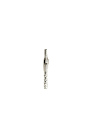 Eris Solid White Gold Rope Earring