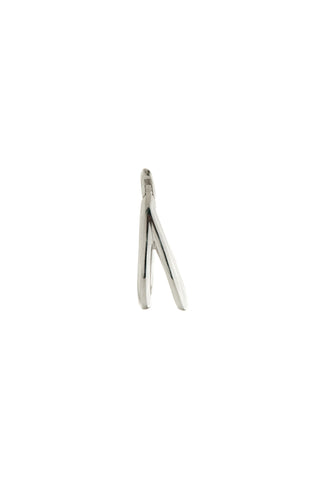 Tara Solid White Gold Double Band Hoop Earring
