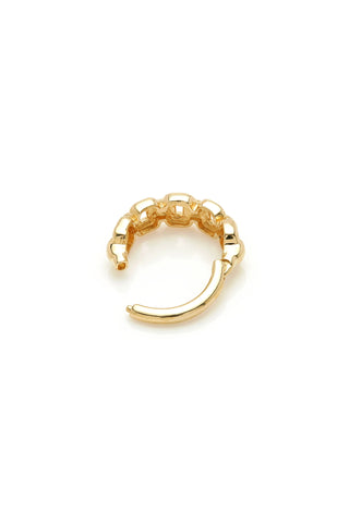 Solid Gold Chain Hinge Ring - Gold