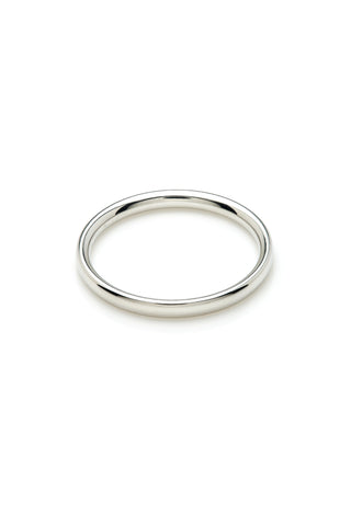 Platinum Titanium Plain Stacking Ring