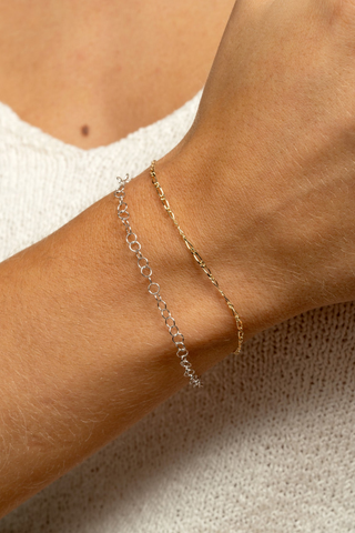 Solid Gold Bracelets and Anklets