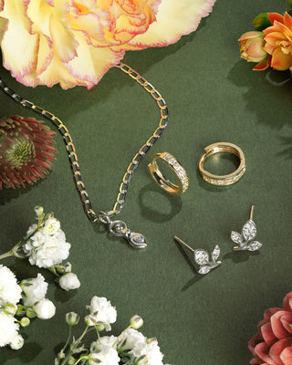 Nectar 9ct Solid Gold Goddess Necklace - White Gold