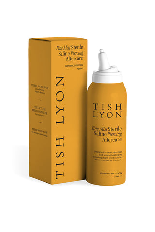 Tish Lyon Fine Mist Sterile Saline Piercing Aftercare Spray – 75 ml