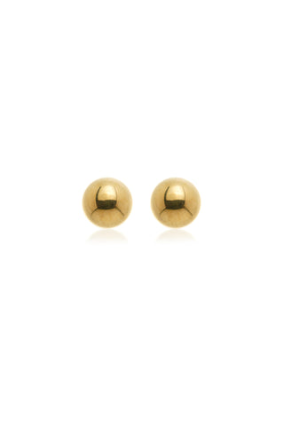 BFF 14ct Gold Ball with Gold Titanium Flat Back Studs (Pair)