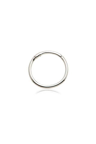 Eve 9ct Solid White Gold Plain Earring