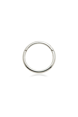 Eve 9ct Solid White Gold Plain Earring