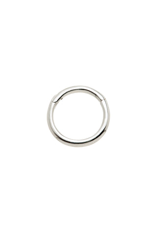 Eve 9ct Solid White Gold Plain Earring