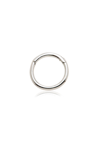Eve 9ct Solid White Gold Plain Earring