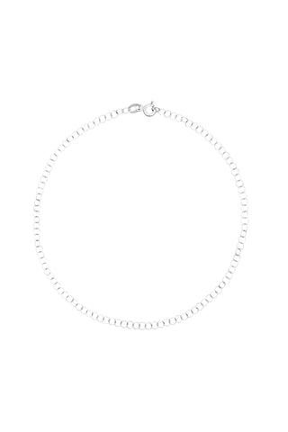 Echo 9ct Solid White Gold Anklet