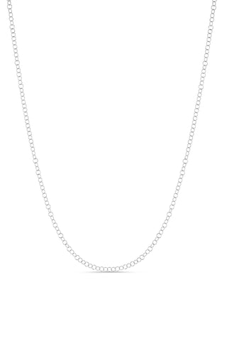 Echo 9ct Solid White Gold Necklace