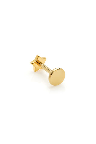 BFF Gold Titanium Stars Flat Back Studs (Pair)