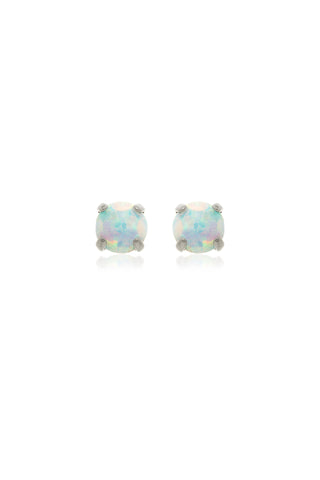 BFF Titanium Opal Flat Back Stud Earrings 3mm
