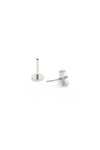 BFF Titanium Crystal Trinity Flat Back Stud Earrings