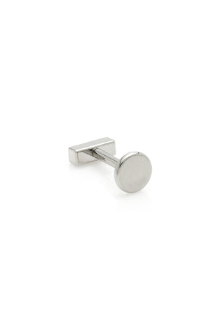 BFF Titanium Crystal Bar Flat Back Stud Earrings
