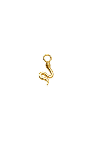 9 Carat Solid Gold Snake Hoop Charm for Hinge Segment Ring