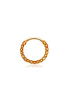 14ct Solid Gold Citrine Pavé Front Facing Hinge Ring