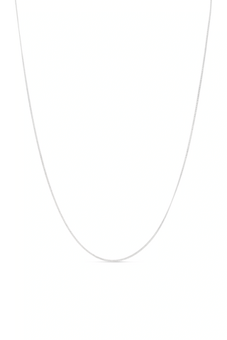 9ct Solid White Gold Diamond-Cut Curb Chain Necklace with Extender
