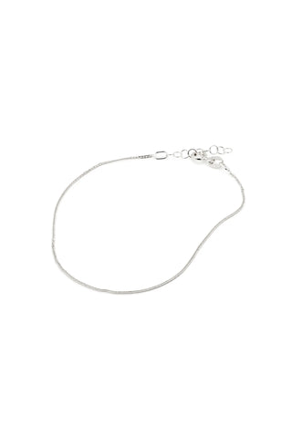 9ct Solid White Gold Curb Chain Bracelet with Extender