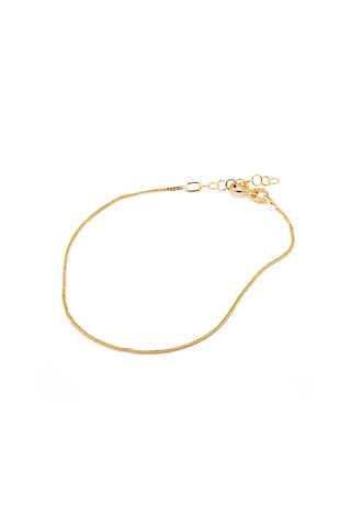 9ct Solid Gold Curb Chain Anklet with Extender