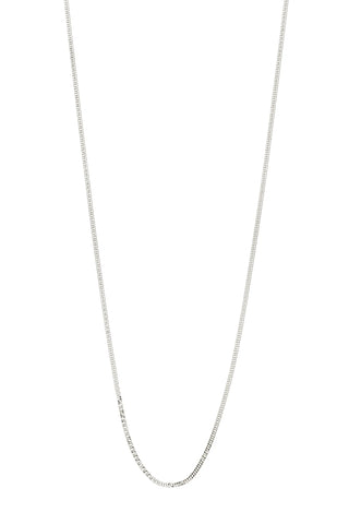 9ct Solid White Gold Curb Chain Necklace with Extender