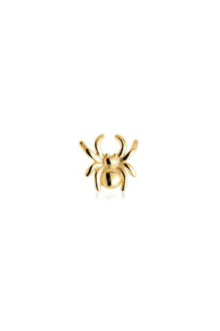 Athena 14ct Solid Gold Spider Flat Back Stud
