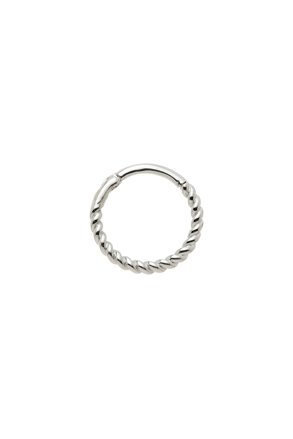 Eris Solid White Gold Rope Earring | Tish Lyon