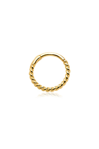 Eris Solid Gold Rope Earring