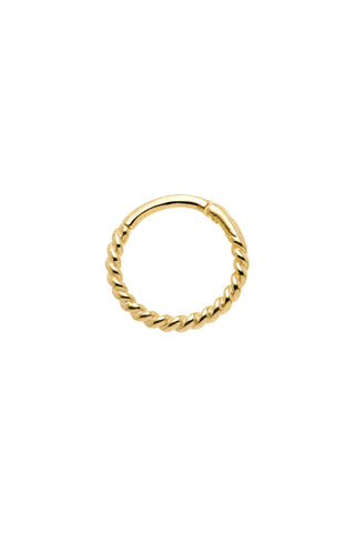 Eris Solid Gold Rope Earring
