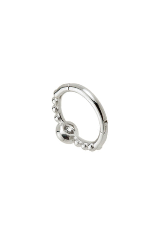 Asteria 9ct Solid White Gold Bubble Gem Earring