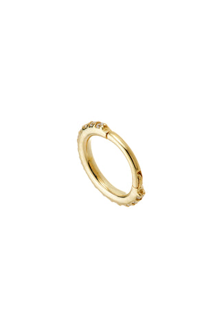 Eternal 9ct Solid Gold Pavé Hoop Earring