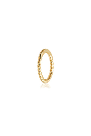 Eris Solid Gold Rope Earring