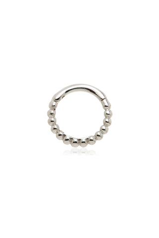 Juno 9ct Solid White Gold Bubble Earring