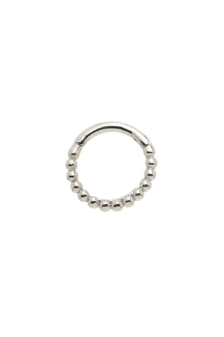 Juno 9ct Solid White Gold Bubble Earring
