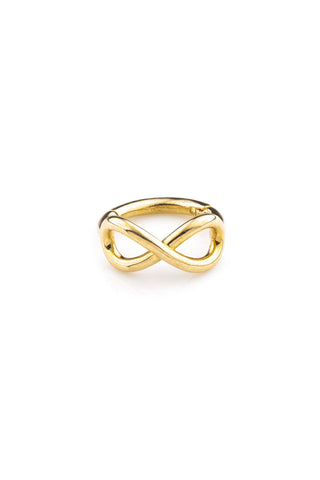 Solid Gold Infinity Hinge Ring