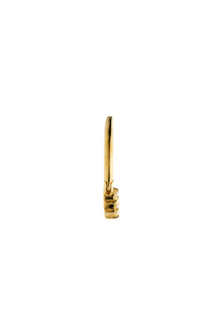 Feronia Solid Gold Graduated Gem Daith & Septum Hoop