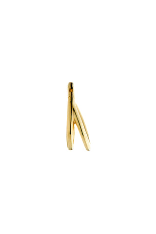 Tara Solid Gold Double Band Hoop Earring