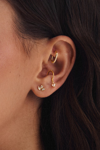 Cherish 9ct Solid Gold Earring with Charm