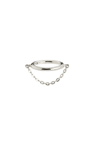 Seraphina 9ct Solid White Gold Earring and Chain