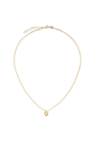 Nectar 9ct Solid Gold Heart Necklace - Gold