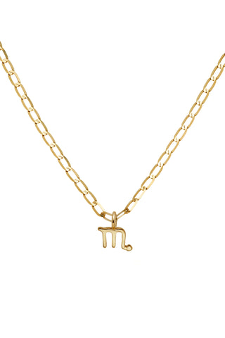 Nectar 9ct Solid Gold Scorpio Necklace - Gold