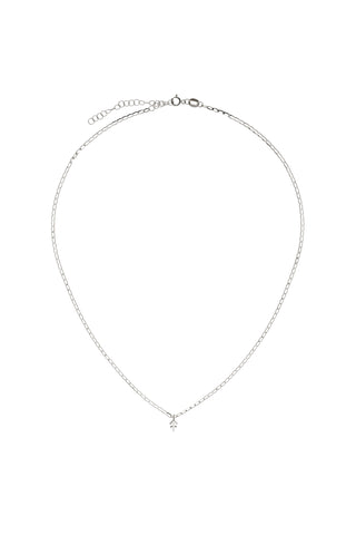 Nectar 9ct Solid Gold Sagittarius Necklace - White Gold