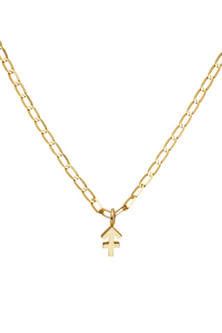 Nectar 9ct Solid Gold Sagittarius Necklace - Gold