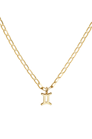 Nectar 9ct Solid Gold Gemini Necklace - Gold