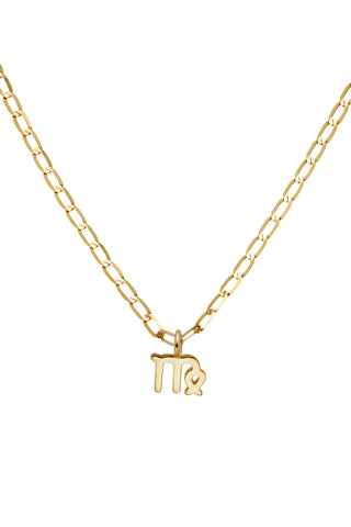 Nectar 9ct Solid Gold Virgo Necklace - Gold